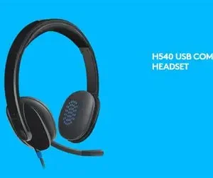 Logitech H540 USB Headset – Stereo Sound | Noise-Cancelling Mic | In-Line Controls | Plug-and-Play USB