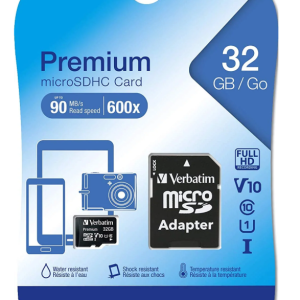 32Gb Micro Sdhc, 90Mb/S Verbatim Memory Card