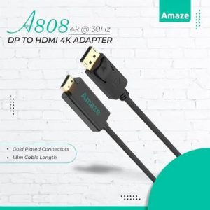 Amaze A808 Dp To Hdmi 4K Cable