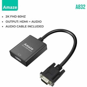 Amaze A832 Vga To Hdmi, Adapter With Audio
