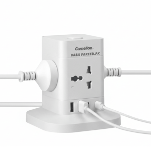 Cms-304Un-Cbh Power Strip Tower X8 Usba X2 Usb C X2 Camelion