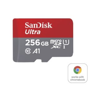 Sandisk Micro Sdxc Uhs-I Full Hd 256Gb, Speed Up To 100Mb/S 1 Year Warranty