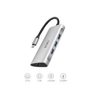 Wiwu Alpha Usb-C Hub A631Str 6 In 1, 1 Year Warranty
