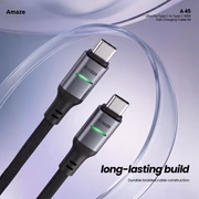 Amaze A45 60W USB-C Braided Fast Charging Data Cable, 1Meter