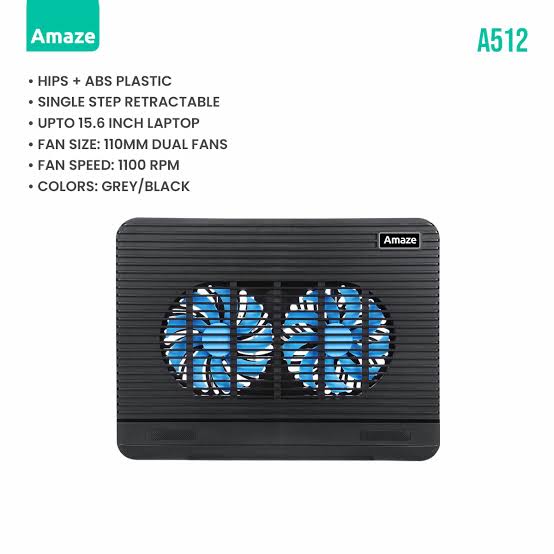 Amaze A512 Laptop Cooling Pad