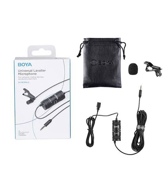 Boya Universal Lavalier Microphone For Camera Mobile Devices Computers And More BY-M1 Proii
