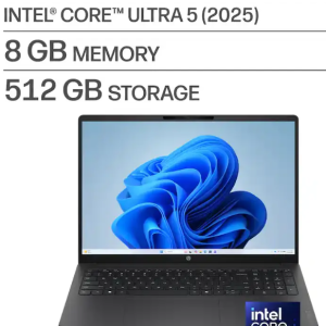 HP OmniBook 3 16BU0305DX, Ultra 5 225U, 8GB RAM, 512GB SSD, 16" 2K Touch Screen, Windows 11
