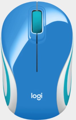 M187 Blue Wrls Mini Mouse Logitech