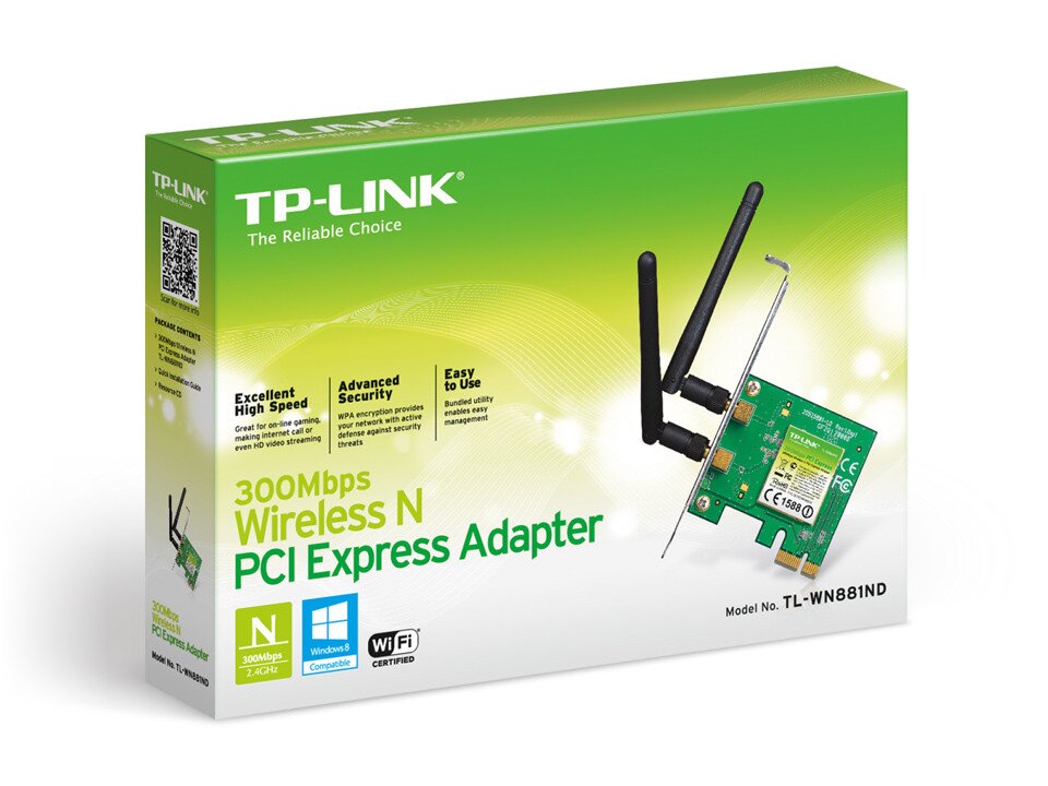 Tlwn881Nd 300Mbps Wireless Pci Express Adapter