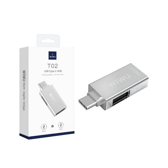 Wiwu T02 Pro USB Type C Hub 1 X Type-C 2 X USB