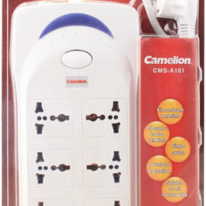 CMS-A161 3M Cable, 6Way Power Strip, High Class Mobile Socket Camelion