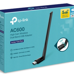 Tplink AC600 High Gain Wireless USB Adapter Archer T2U Plus
